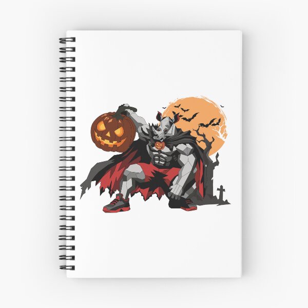 Aperçu de l'œuvre Ray le rhinocéros polygonal - Citrouille d'Halloween créée et vendue par MORRAx.