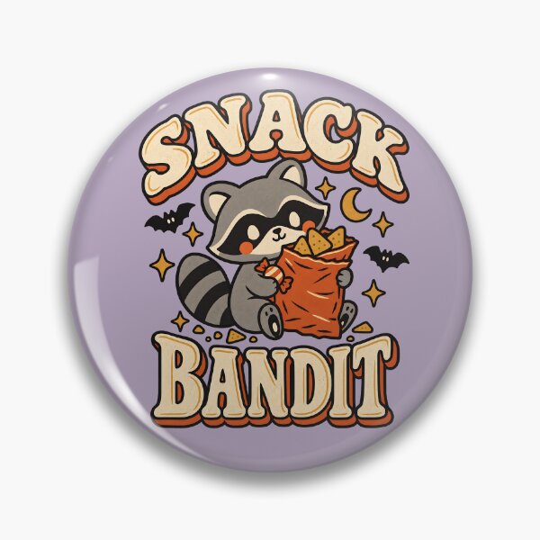 Item preview, Snack Bandit Cute Halloween Raccoon designed and sold by  MAD's Recreation Studio.