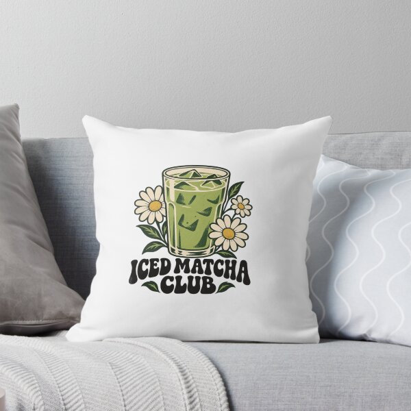 Item preview, Iced Matcha Club – Vintage 70s Matcha & Daisy Design designed and sold by urbinet.