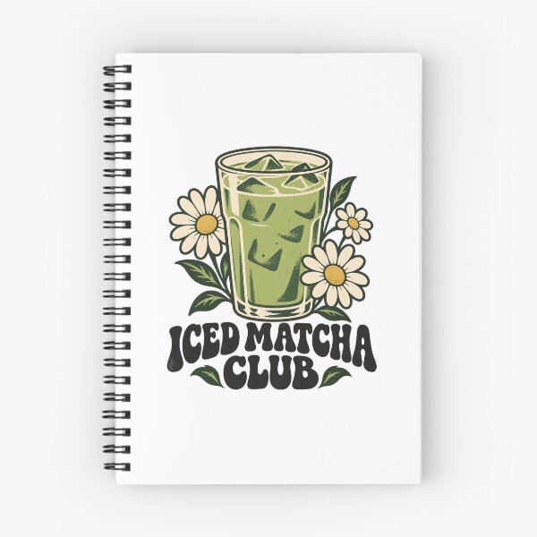 Item preview, Iced Matcha Club – Vintage 70s Matcha & Daisy Design designed and sold by urbinet.