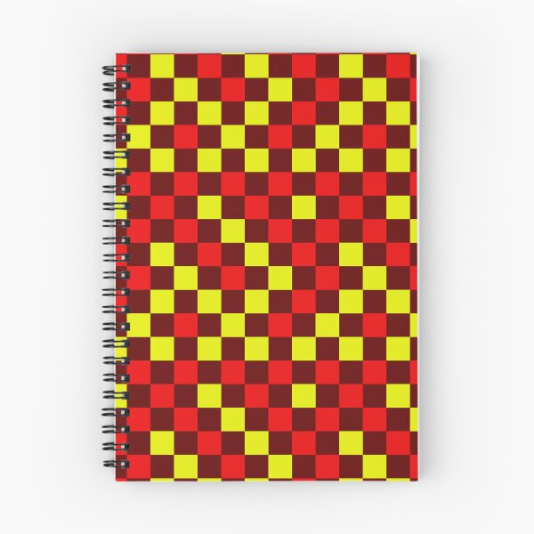 Item preview, Red And Yellow On Maroon Checkered  Design   designed and sold by PatternTitan.