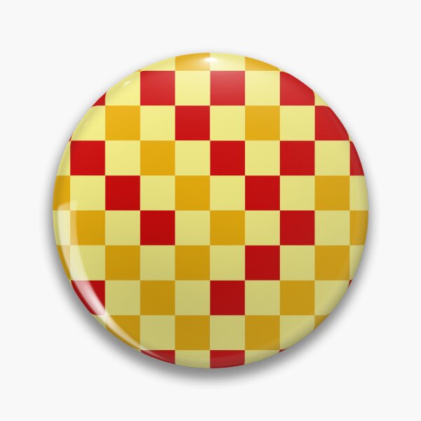 Item preview, Red And Yellow On Yellow Checkered  Design   designed and sold by PatternTitan.