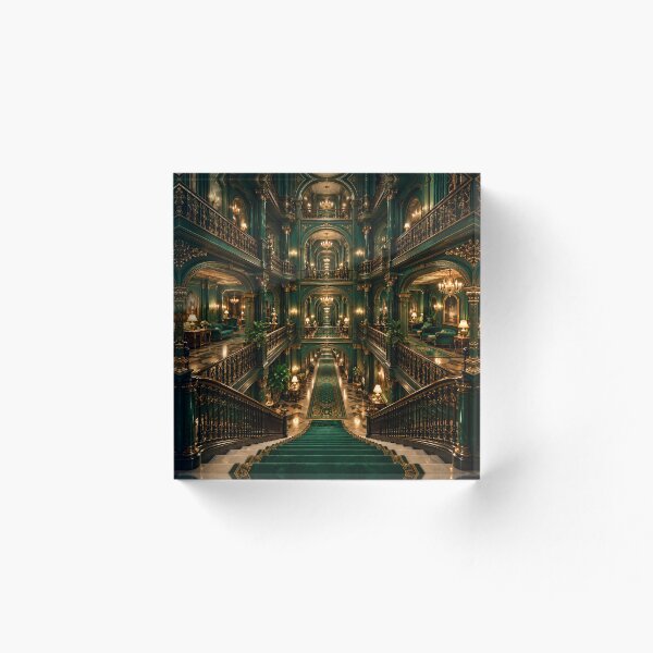 Artikelvorschau, Smaragdgrünes Luxuspalast-Interieur, gotisch-barocke Fantasie entworfen und verkauft von IRON SIREN.