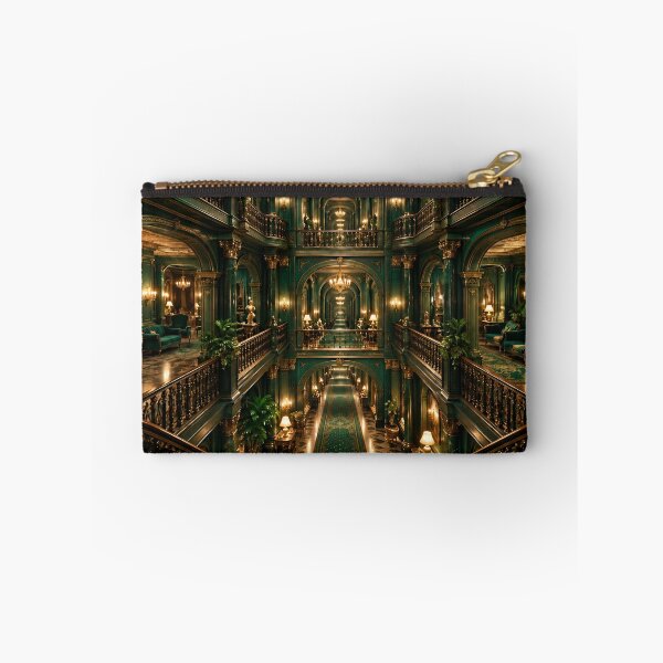 Item preview, Emerald Green Luxury Palace Interior Gothic Baroque Fantasy designed and sold by IRON SIREN.