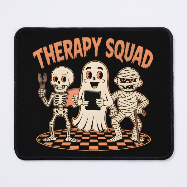 Item preview, Therapy Squad Funny Halloween Skeleton Ghost Mummy Counselor Gift designed and sold by Zizo-DR44.