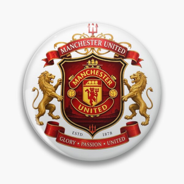 Item preview, Manchester United FC Red Devils Classic 3D Crest Artwork designed and sold by annaarthk.