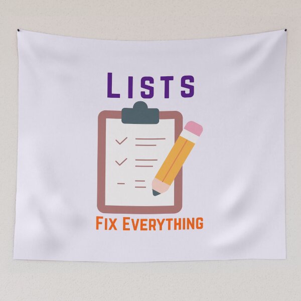 Item preview, Lists Fix Everything designed and sold by fadilow.