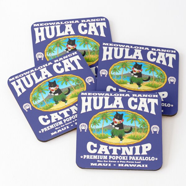 Item preview, Hula Cat Catnip after Dark designed and sold by BuzzDalways.