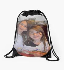 Two Little Artists Drawstring Bag