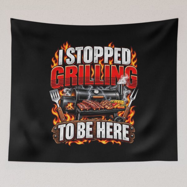 Item preview, Paused Barbecue Cooker Graphic designed and sold by fungear.