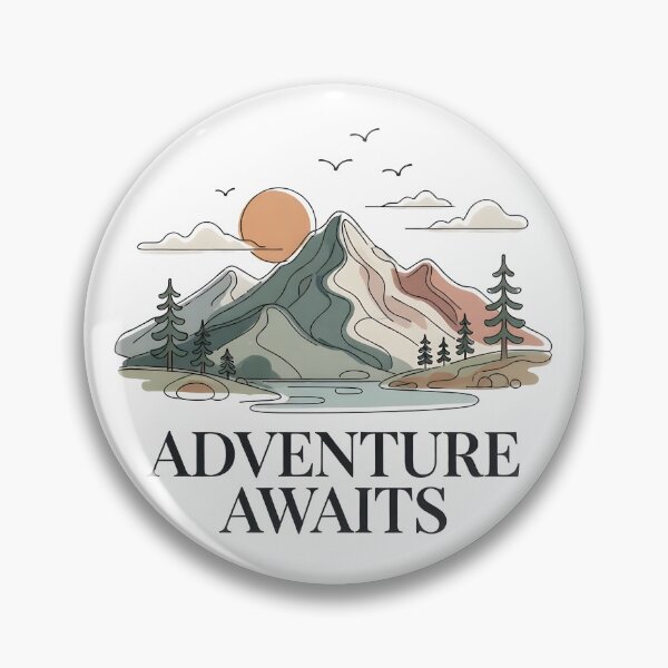 Item preview, Minimalist Line Art Mountains Adventure Outdoor Aesthetic designed and sold by DoceVaga.