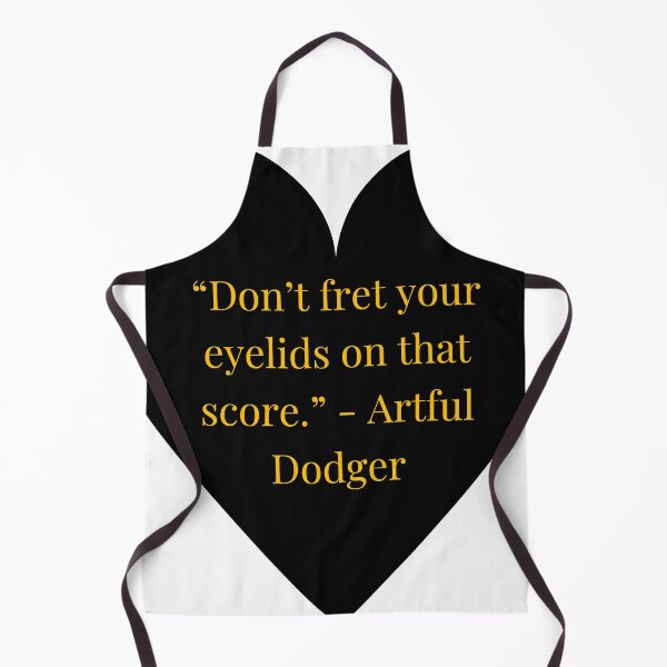 Item preview, Artful Dodger Quote – Oliver Twist Gold Text Black Heart designed and sold by TheIconSmith.