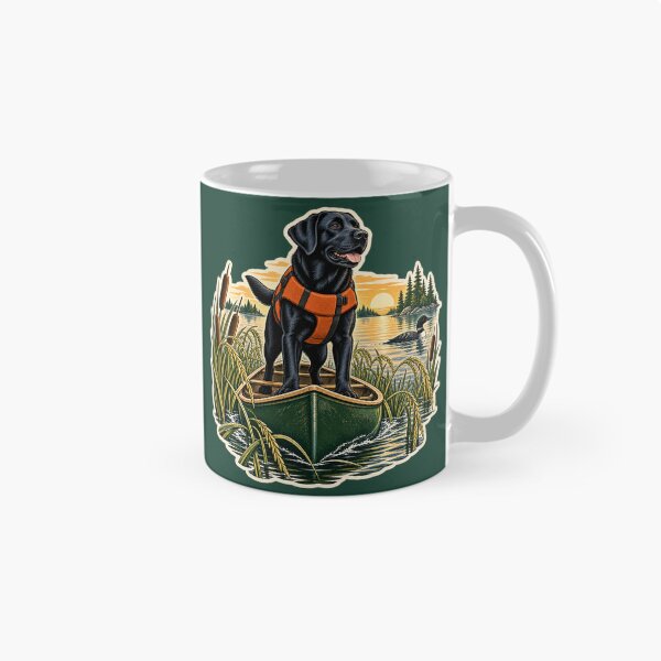 Item preview, Wild Rice Canoe Scout Black Labrador Sticker designed and sold by WaynesCave.