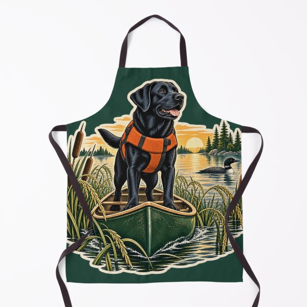 Item preview, Wild Rice Canoe Scout Black Labrador Sticker designed and sold by WaynesCave.