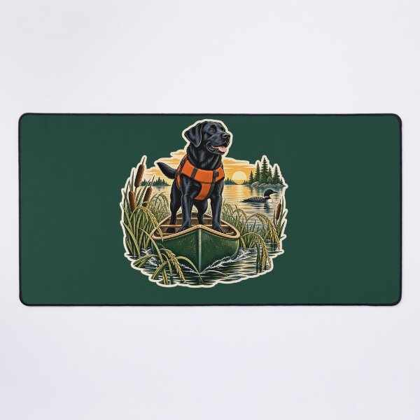 Item preview, Wild Rice Canoe Scout Black Labrador Sticker designed and sold by WaynesCave.