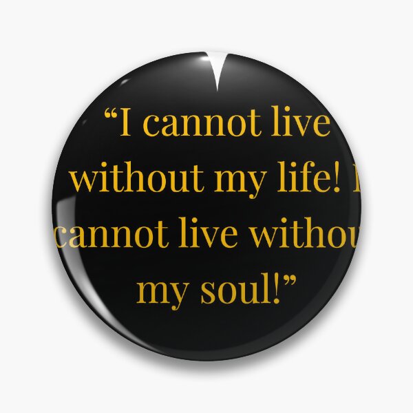 Item preview,  Wuthering Heights Gold Text Black Heart Heathcliff Quote designed and sold by TheIconSmith.
