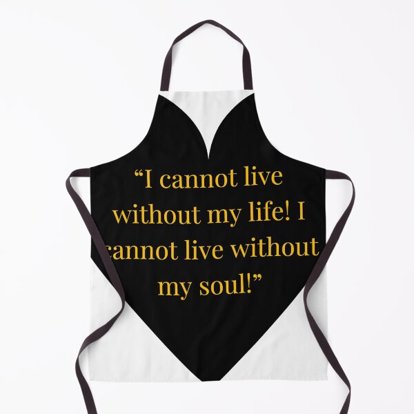 Item preview,  Wuthering Heights Gold Text Black Heart Heathcliff Quote designed and sold by TheIconSmith.