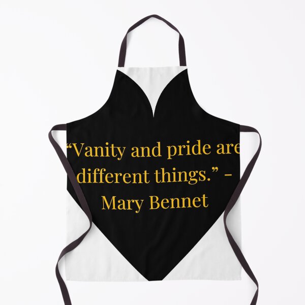 Item preview, Mary Bennet Quote – Pride and Prejudice Gold Text Black Heart designed and sold by TheIconSmith.