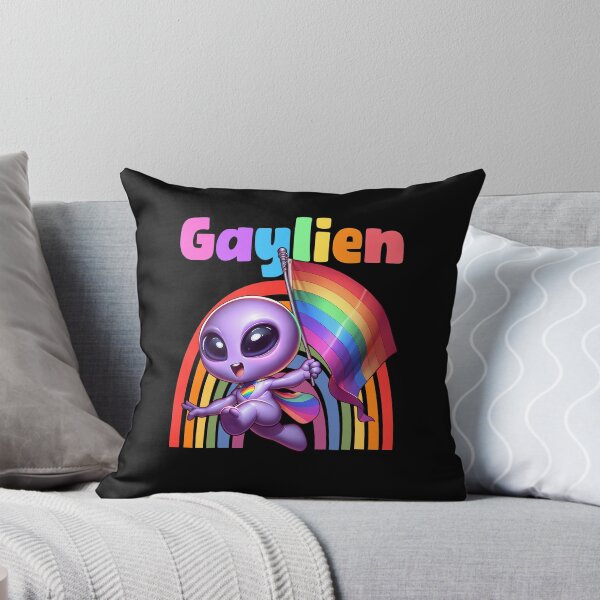 Item preview, Gay Alien "Gaylien" Pride Rainbow LGBTQ designed and sold by jaygo.