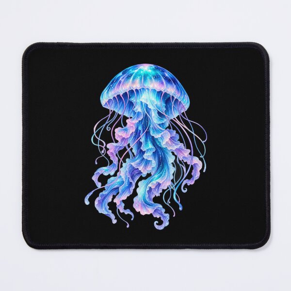 Item preview, Iridescent Glowing Jellyfish Ocean Art designed and sold by JKDJ.