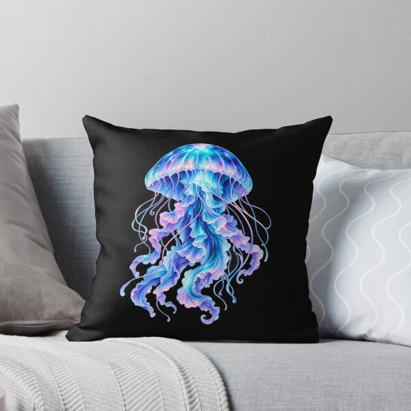 Item preview, Iridescent Glowing Jellyfish Ocean Art designed and sold by JKDJ.