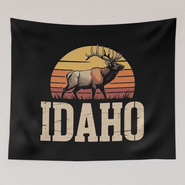 Item preview, Idaho Elk Sunset Landscape designed and sold by Gustavo Navarro.