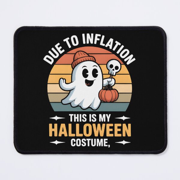Item preview, Due to Inflation This Is My Halloween Costume Ghost Funny Retro designed and sold by Zizo-DR44.