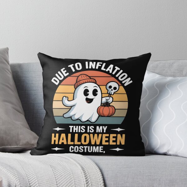 Item preview, Due to Inflation This Is My Halloween Costume Ghost Funny Retro designed and sold by Zizo-DR44.