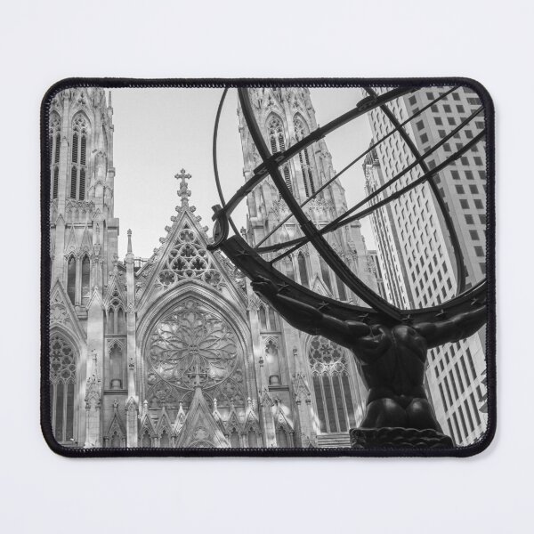 Item preview, Atlas & St. Patrick’s Cathedral - New York City designed and sold by Grove of Things.