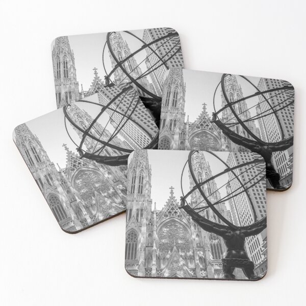 Item preview, Atlas & St. Patrick’s Cathedral - New York City designed and sold by Grove of Things.