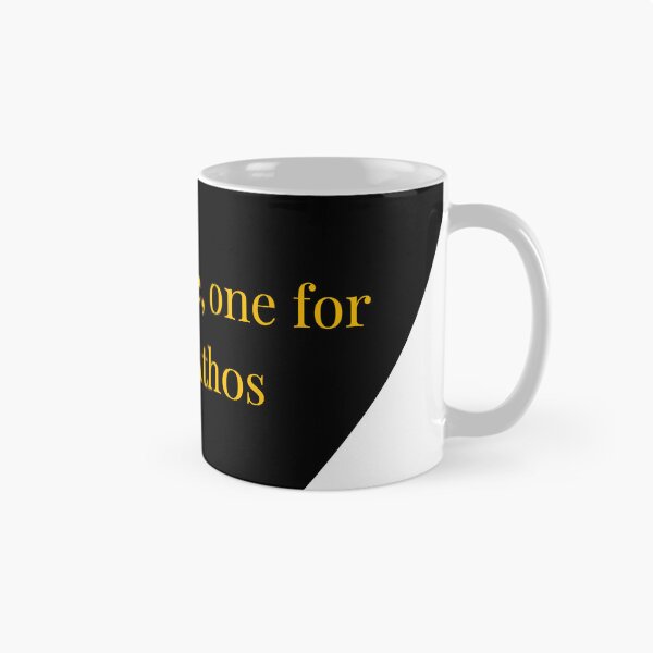 Item preview, Athos Quote – The Three Musketeers Gold Text Black Heart designed and sold by TheIconSmith.