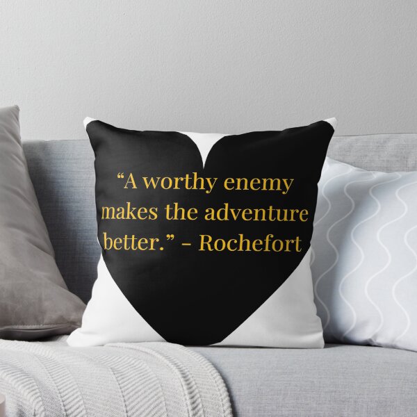 Item preview, Rochefort Quote – The Three Musketeers Gold Text Black Heart designed and sold by TheIconSmith.
