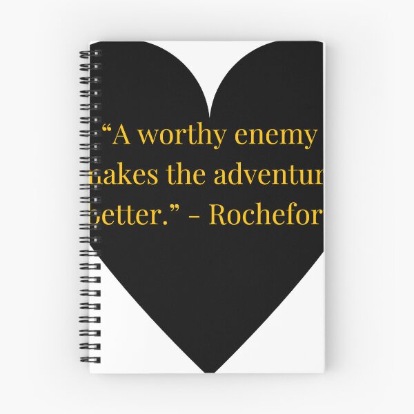 Item preview, Rochefort Quote – The Three Musketeers Gold Text Black Heart designed and sold by TheIconSmith.
