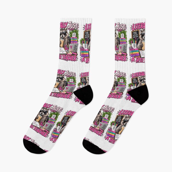 Item preview, Literally Just a SPED Teacher Funny Raccoon Special Education Teacher Humor designed and sold by 76Valeria.