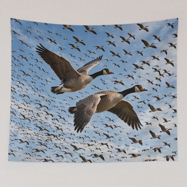 Item preview, Migratory Birds Flock  designed and sold by AwesomeDigiShop.