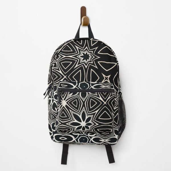 Item preview, Black and White Kaleidoscope Geometric Pattern designed and sold by AneissPiaf.