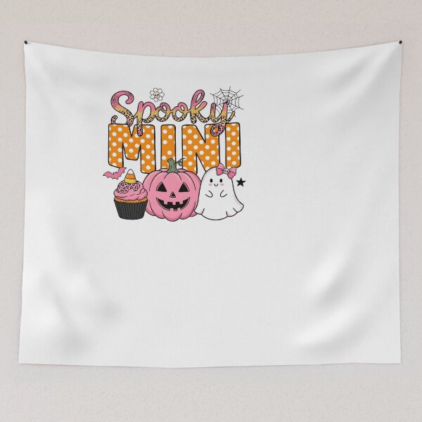 Item preview, Spooky Mini Kids Halloween Pink Pumpkin Ghost designed and sold by KroghDs.