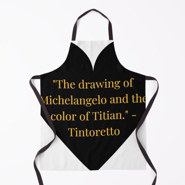Item preview, Tintoretto Quote – Gold Text Black Heart designed and sold by TheIconSmith.