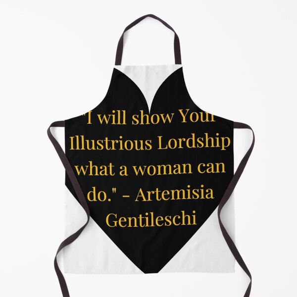 Item preview, Artemisia Gentileschi Quote – Gold Text Black Heart designed and sold by TheIconSmith.
