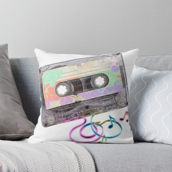 Item preview, Vintage Clear Cassette Tape Music Notes Art designed and sold by Rahat3344.