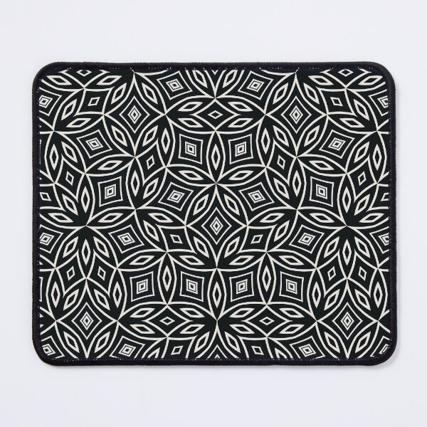 Item preview, Black and White Geometric Tessellation Pattern designed and sold by AneissPiaf.