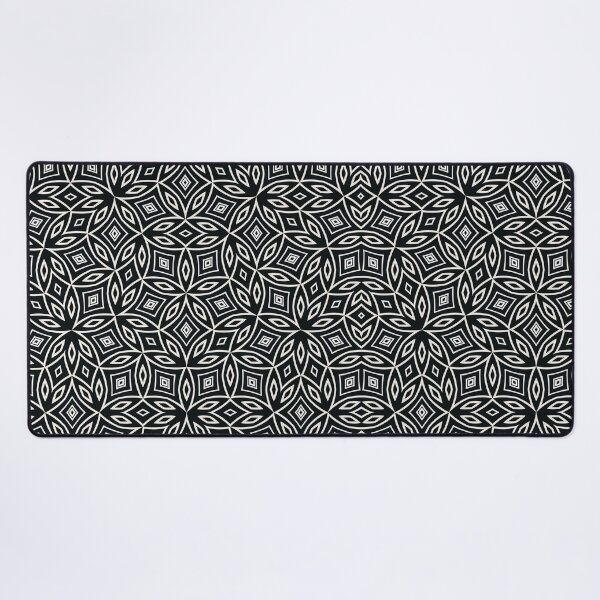 Item preview, Black and White Geometric Tessellation Pattern designed and sold by AneissPiaf.