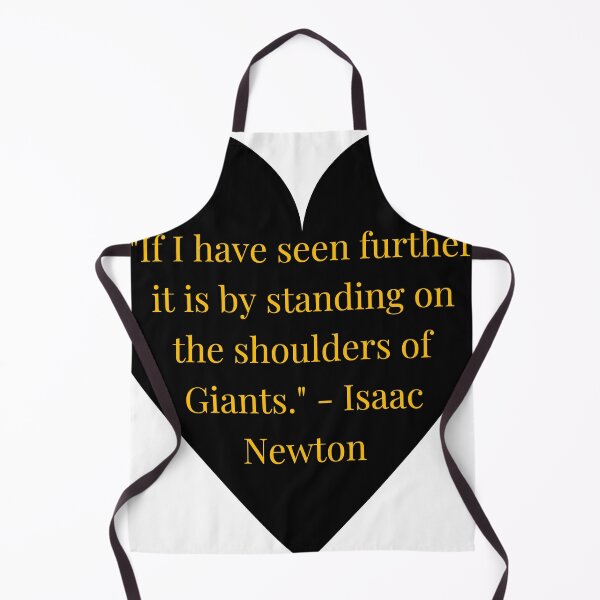 Item preview, Isaac Newton Quote – Gold Text Black Heart designed and sold by TheIconSmith.