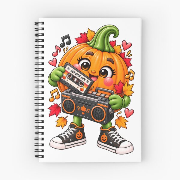 Item preview, Autumn Mix Pumpkin – Retro Cassette Music Lover designed and sold by The Cutting Room.