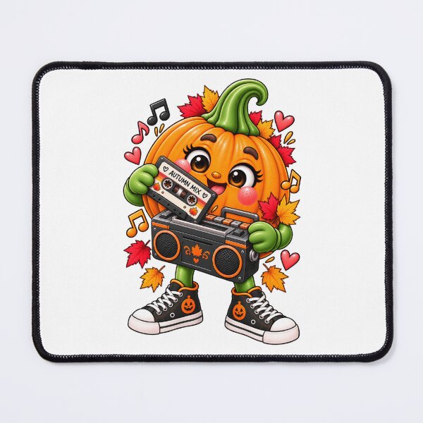 Item preview, Autumn Mix Pumpkin – Retro Cassette Music Lover designed and sold by The Cutting Room.