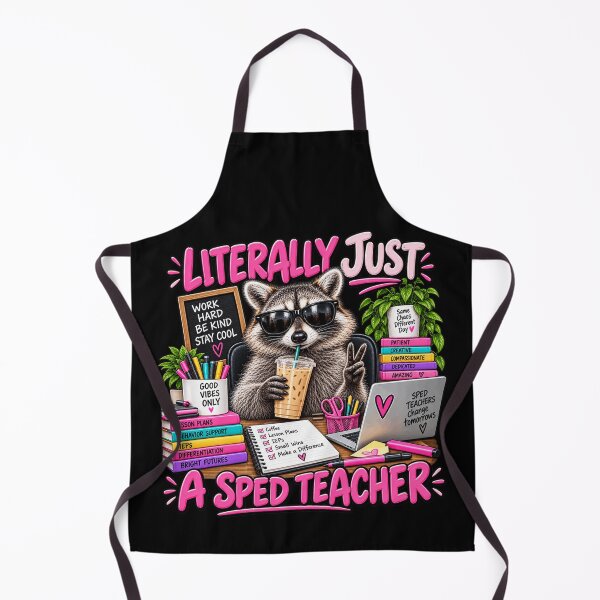 Item preview, Literally Just a SPED Teacher Funny Raccoon Special Education Teacher Humor designed and sold by 76Valeria.