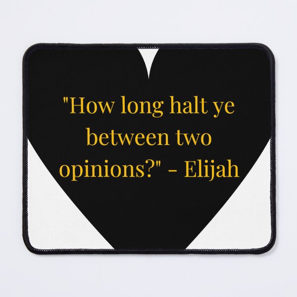 Item preview, Elijah Quote – Gold Text Black Heart designed and sold by TheIconSmith.