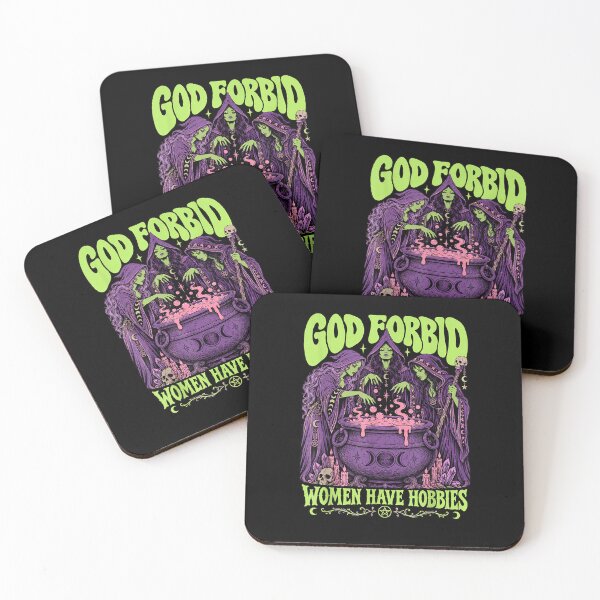 Item preview, God Retro Forbid Women Have Hobbies Witch Halloween Feminist designed and sold by Szartstudios.