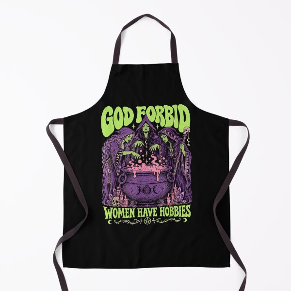 Item preview, God Retro Forbid Women Have Hobbies Witch Halloween Feminist designed and sold by Szartstudios.