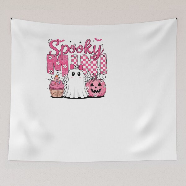 Item preview, Spooky Mini Pink Halloween Ghost Kids designed and sold by KroghDs.